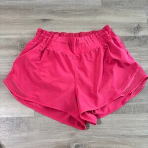 Lululemon Hotty Hot High-Rise Lined Short 2.5" Lip Gloss Pink Women Size 6